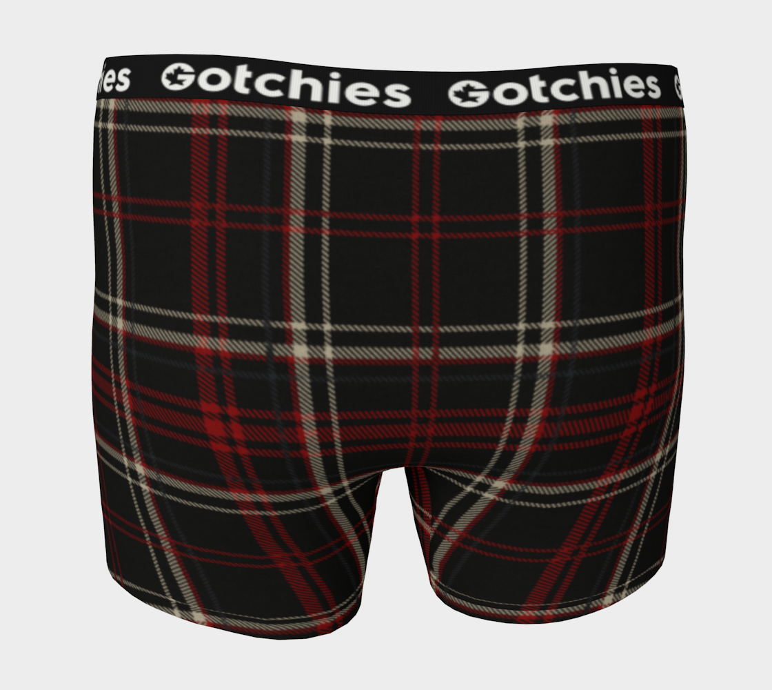 Gotchies Black Plaid Boxer Briefs (M)
