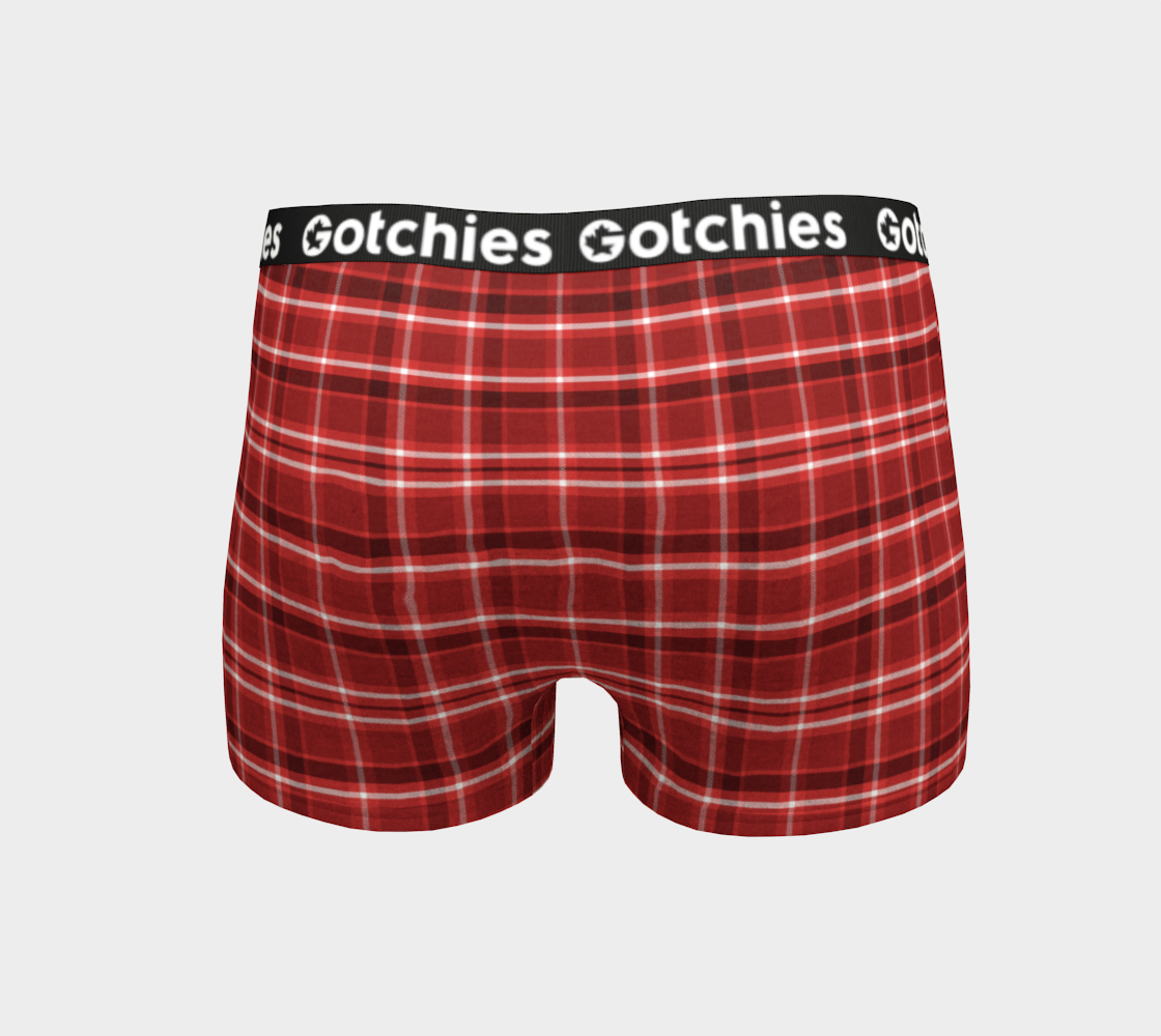 Gotchies Christmas Plaid Boyshorts (W)