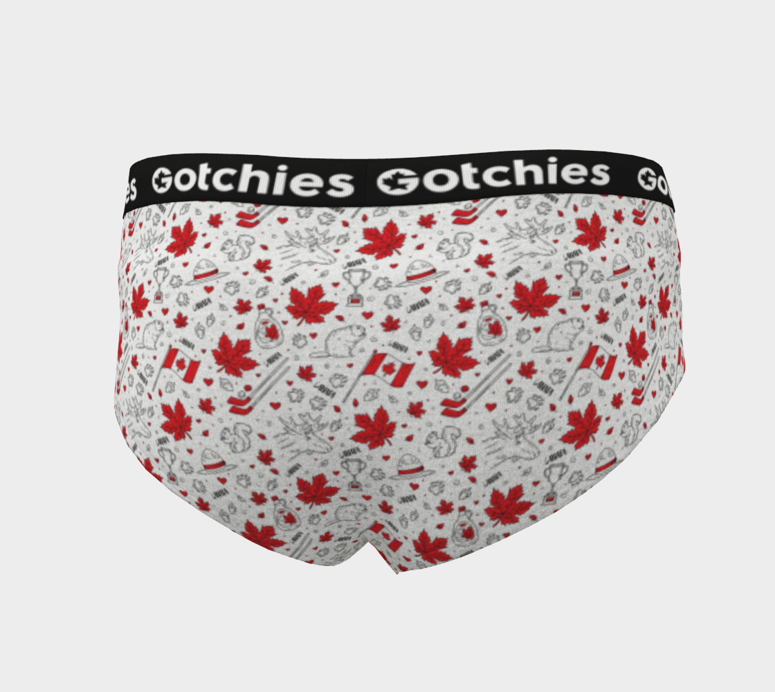 Gotchies Canadian Red Cheeky Briefs (W)