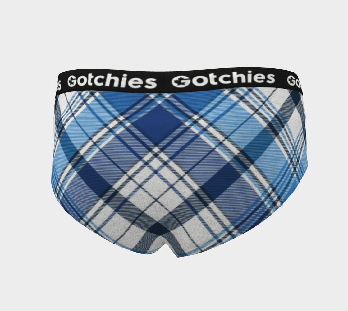 Gotchies Blue Diamond Plaid Cheeky Briefs (W)