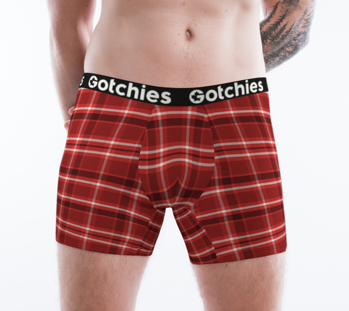 Christmas Plaid Boxer Briefs V2 (M)