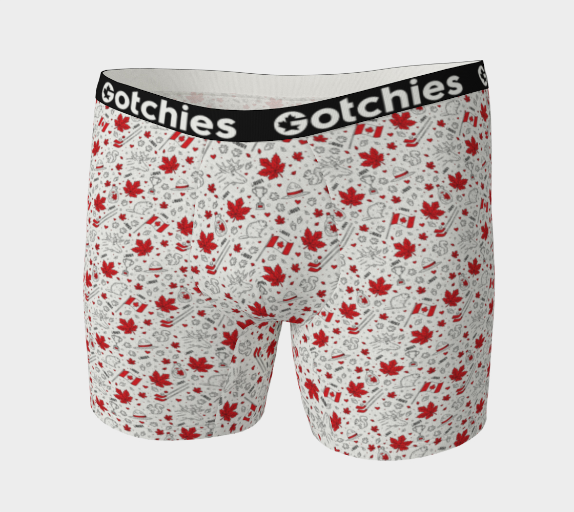 Gotchies Canadian Red Boxer Briefs (M)