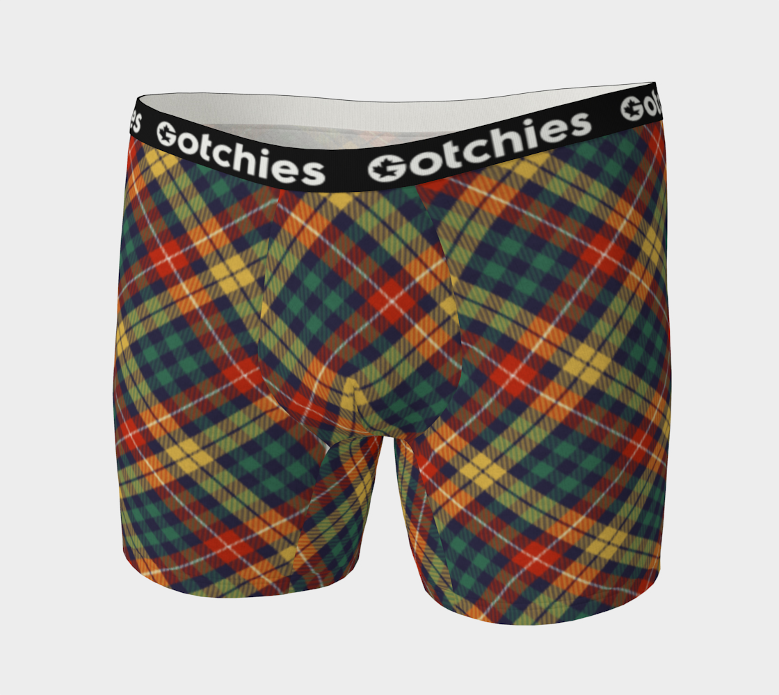 Gotchies Check Plaid Boxer Briefs (M)