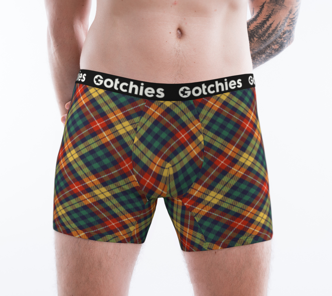 Gotchies Check Plaid Boxer Briefs (M)