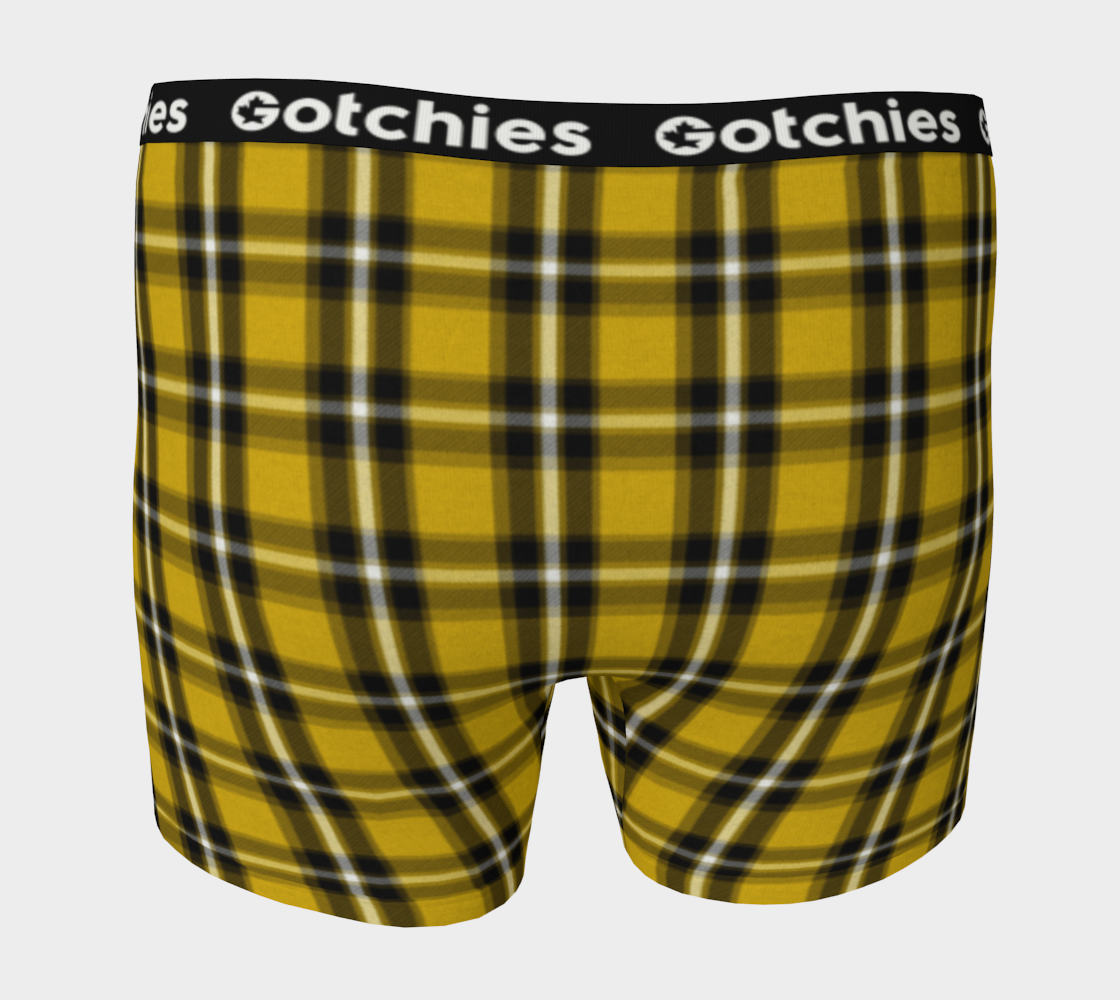 Gotchies Yellow Plaid Boxer Briefs (M)
