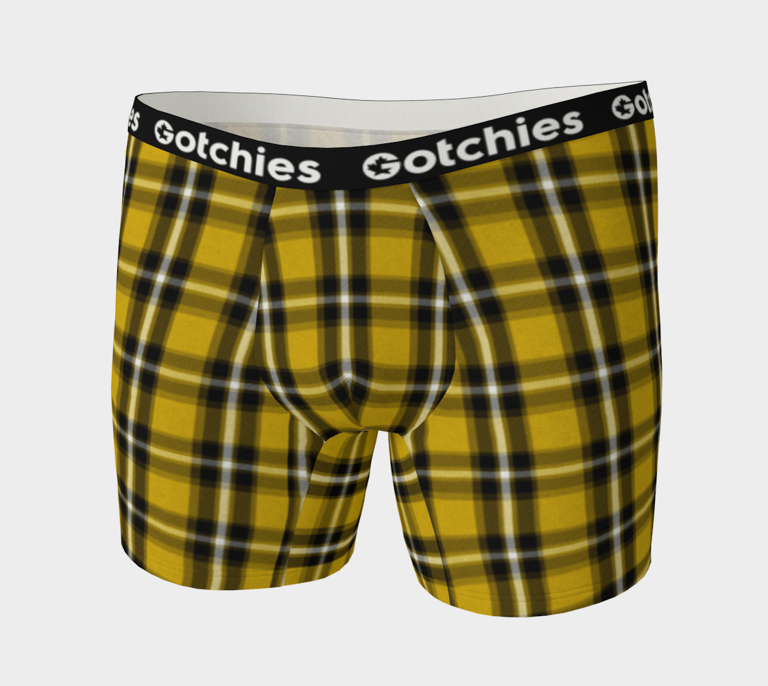 Gotchies Yellow Plaid Boxer Briefs (M)