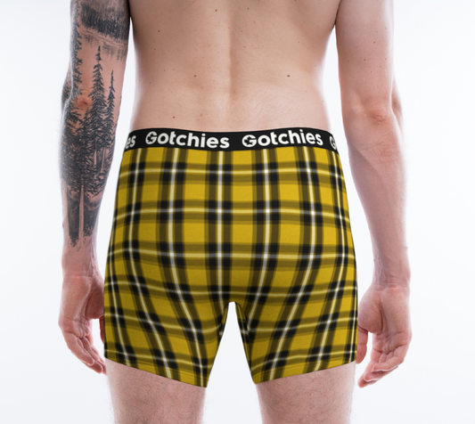 Gotchies Yellow Plaid Boxer Briefs (M)