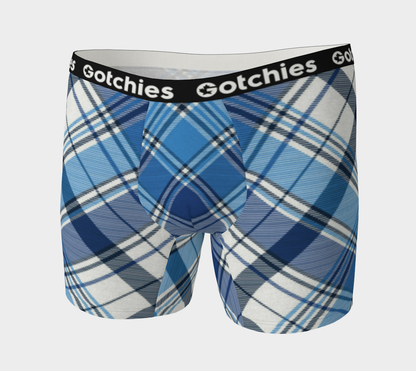 Gotchies Blue Diamond Plaid Boxer Briefs (M)