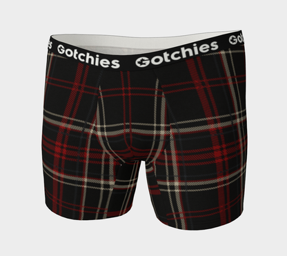 Gotchies Black Plaid Boxer Briefs (M)