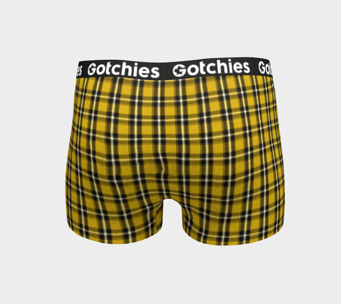Gotchies Yellow Plaid Boyshorts (W)
