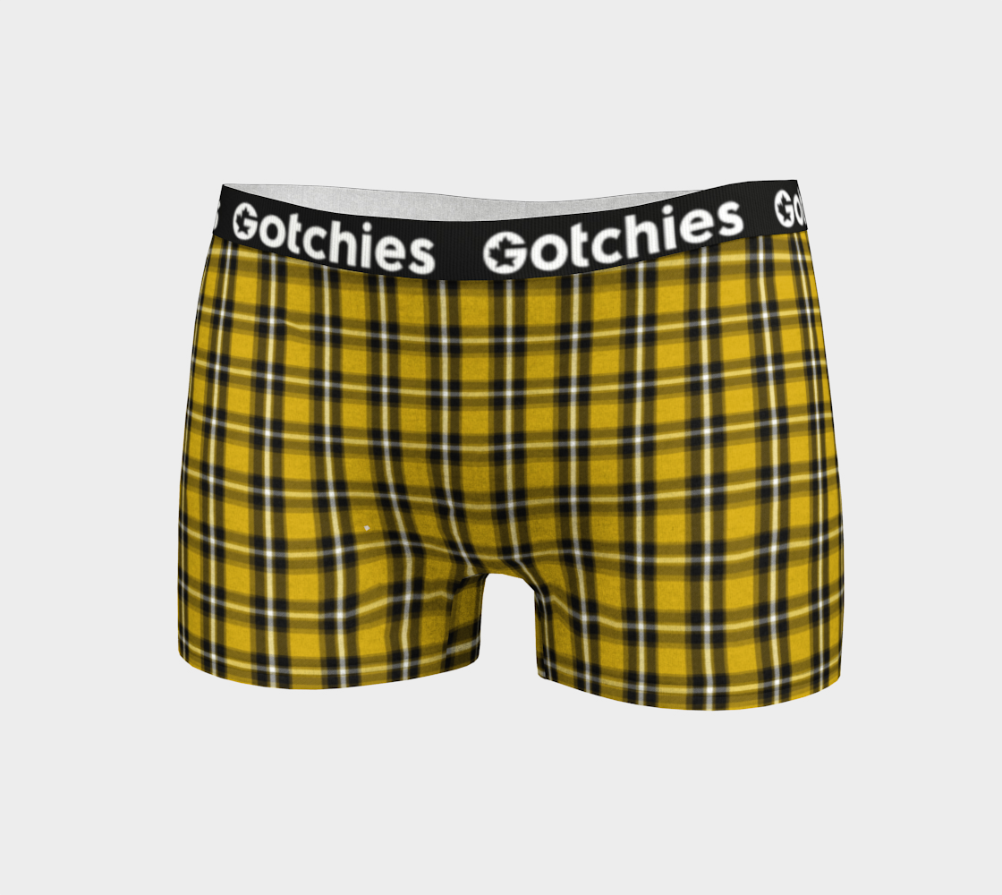 Gotchies Yellow Plaid Boyshorts (W)