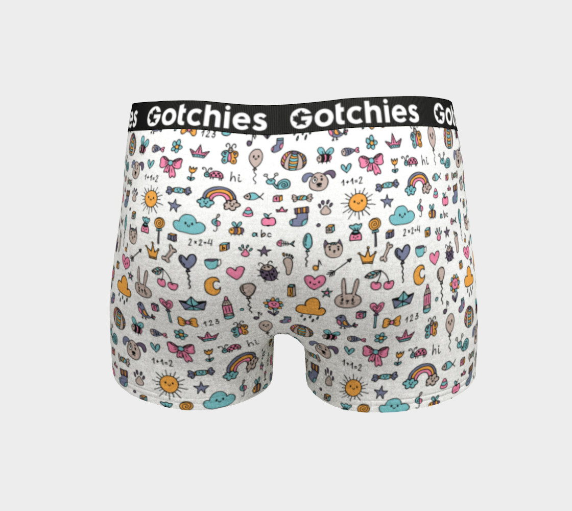 Gotchies Coloured Sketch Boyshorts (W)