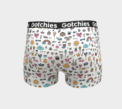 Gotchies Coloured Sketch Boyshorts (W)