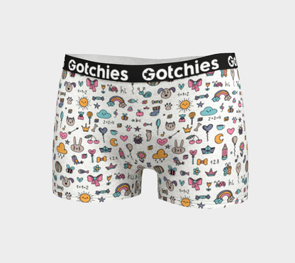 Gotchies Coloured Sketch Boyshorts (W)