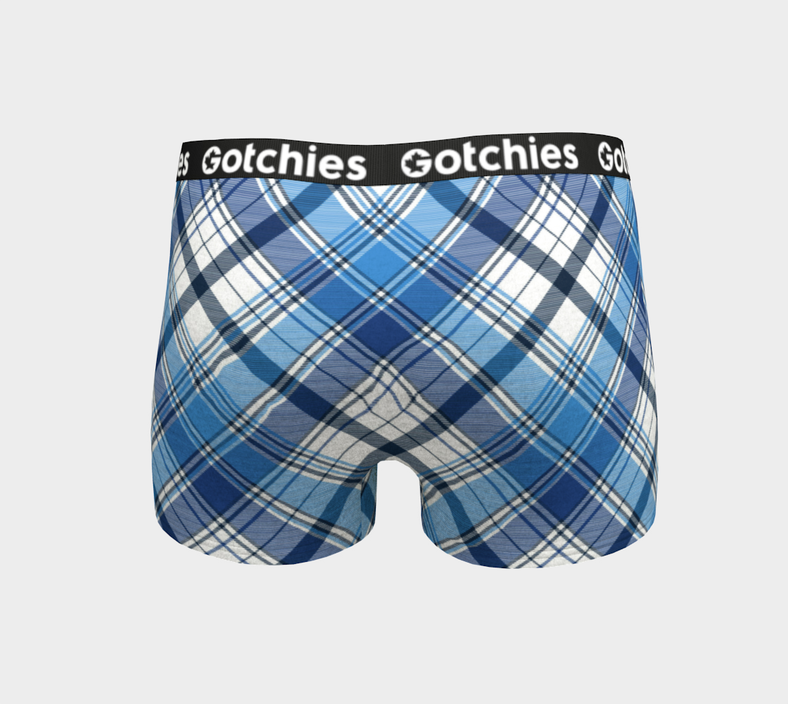 Gotchies Blue Diamond Plaid Boyshorts (W)