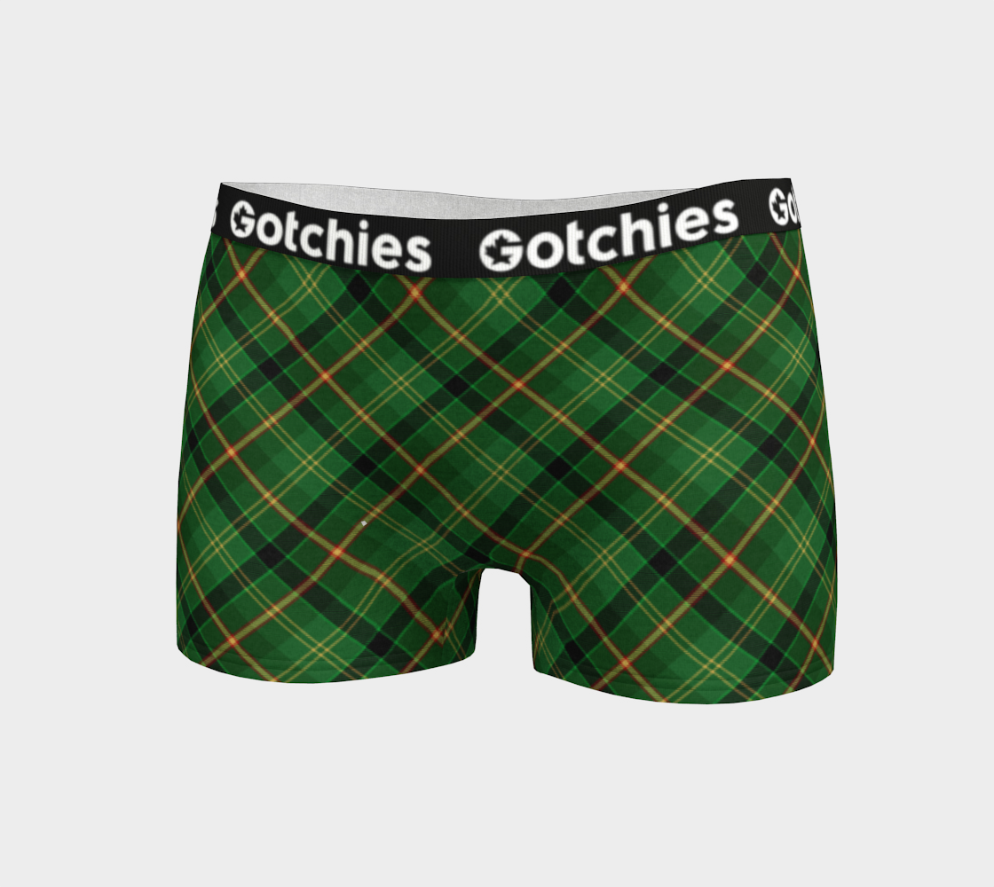Gotchies Green Diamond Plaid Boyshorts (W)
