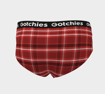 Gotchies Christmas Plaid Cheeky Briefs (W)