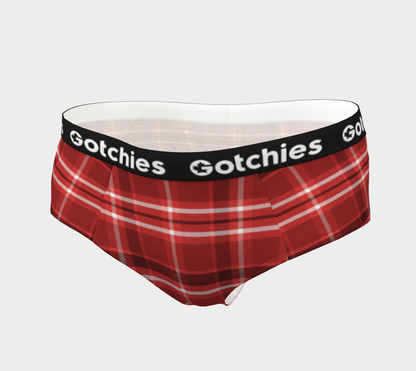 Gotchies Christmas Plaid Cheeky Briefs (W)
