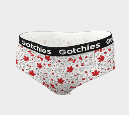 Gotchies Canadian Red Cheeky Briefs (W)