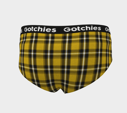 Gotchies Yellow Plaid Cheeky Briefs (W)