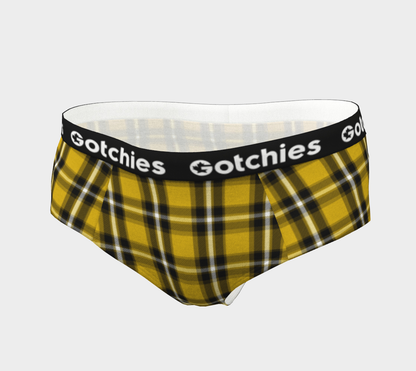Gotchies Yellow Plaid Cheeky Briefs (W)