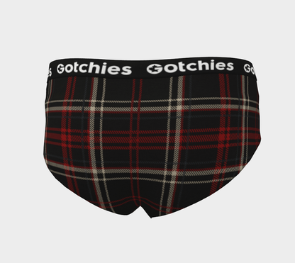Gotchies Black Plaid Cheeky Briefs (W)