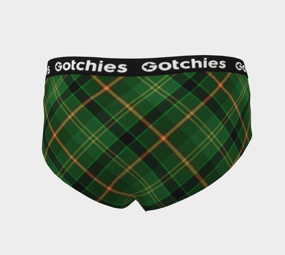 Gotchies Green Diamond Plaid Cheeky Briefs (W)