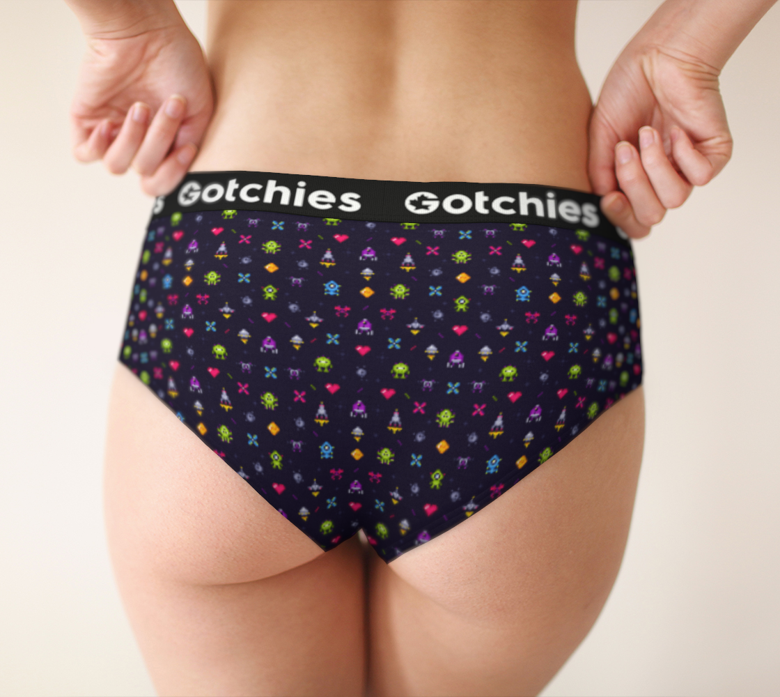 Gotchies Space Pixel Cheeky Briefs (W)