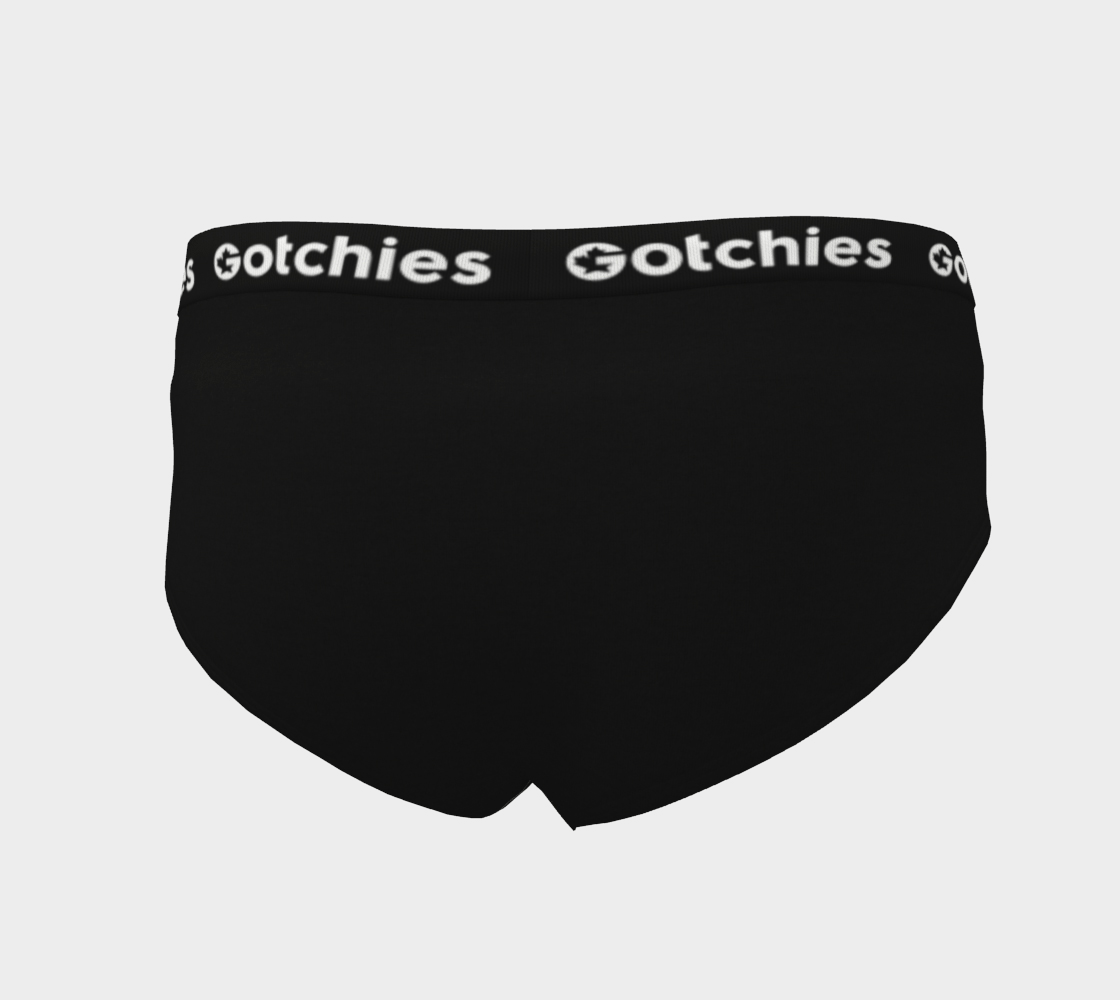 Gotchies Colourways 'Black' Cheeky Briefs (W)