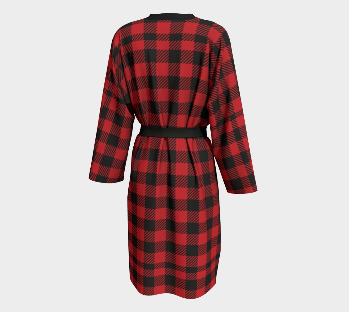 Gotchies Red Lumberjack Plaid Robe (U)