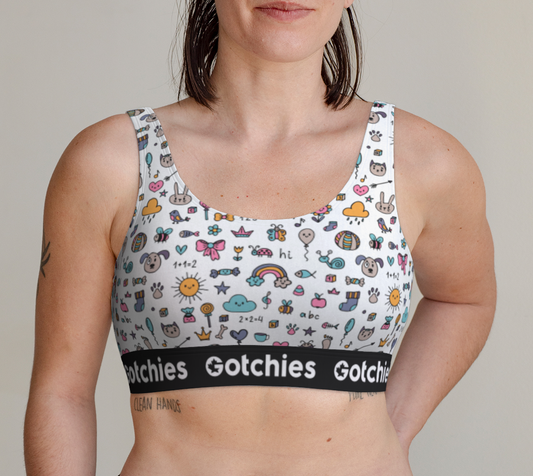 Gotchies Coloured Sketch Bralette (W)