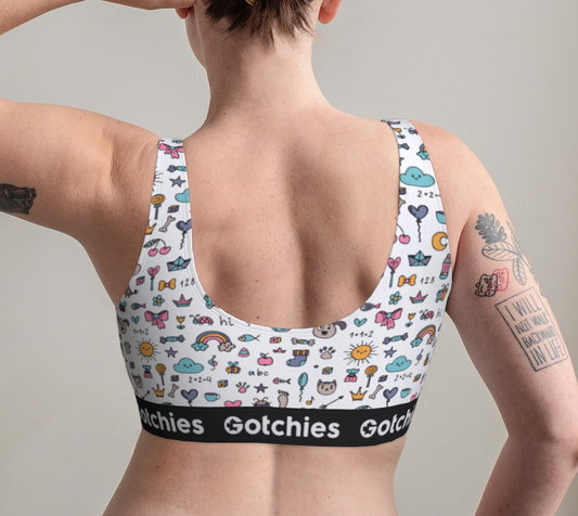 Gotchies Coloured Sketch Bralette (W)